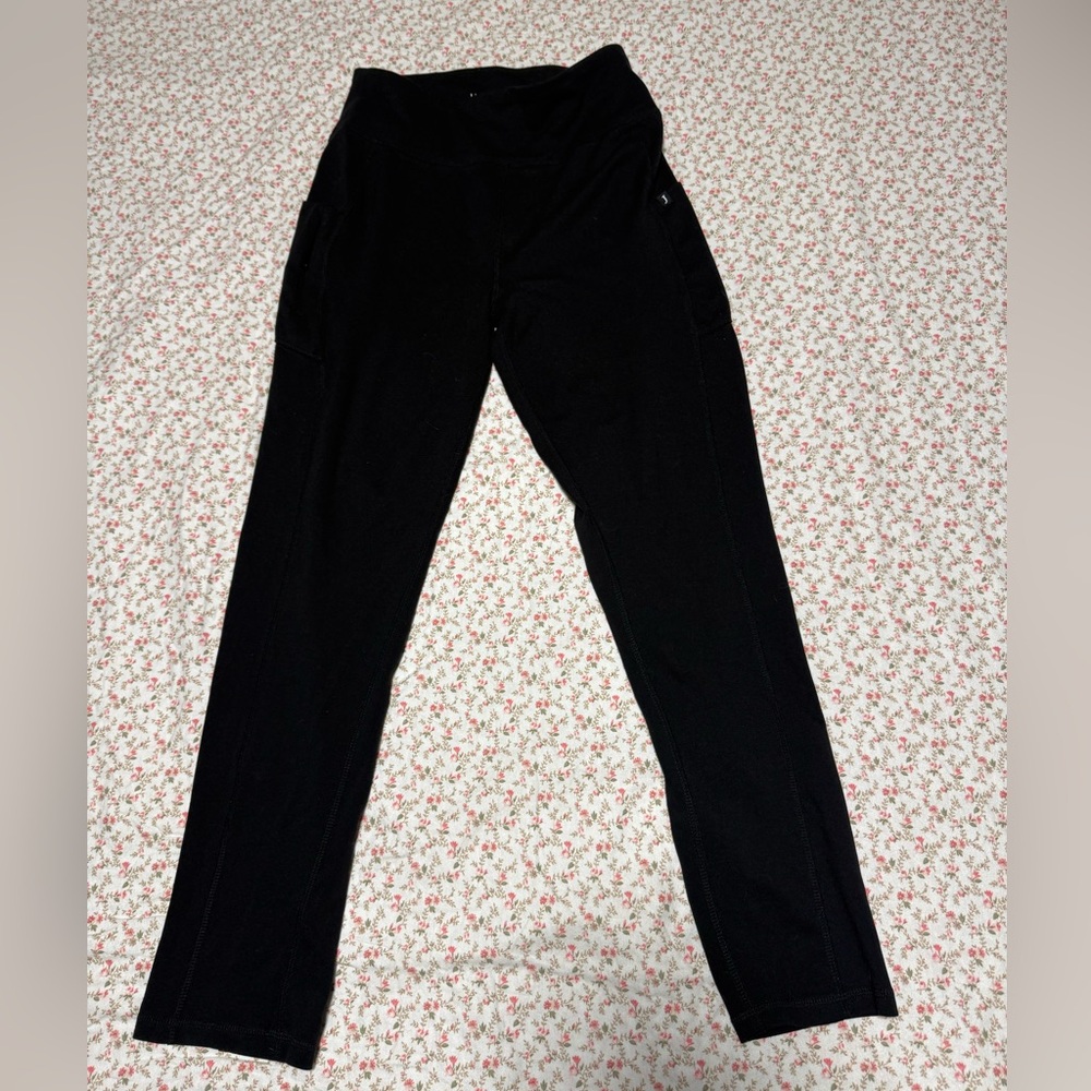 Jaanuu Black Leggings Style Scrub Pants